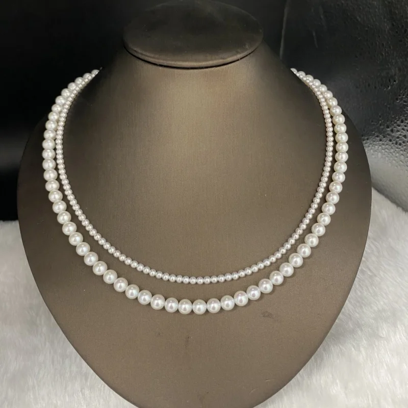 

4А класс 100% натуральный пресноводный жемчуг бусины белый китайский жемчуг Akoya круглые свободные бусины для изготовления ювелирных изделий DIY ожерелье браслет