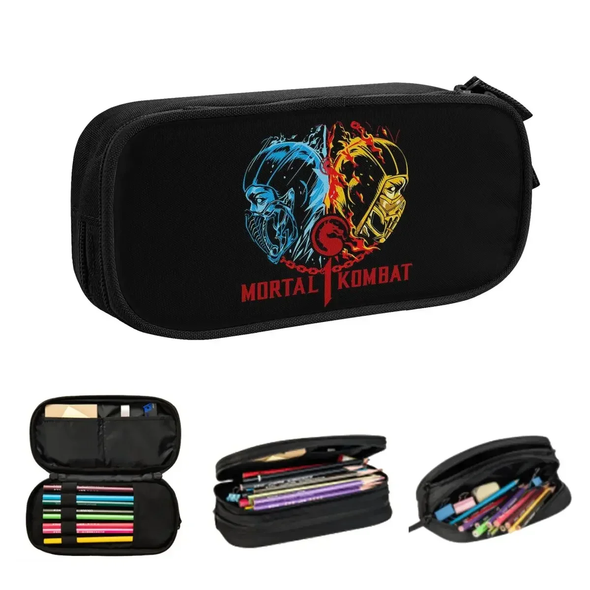 

Mortal Kombat One Pencil Cases Big Capacity Pen Bags Pen Box Pencil Pouch For Boys Girls Students Stationery School Office