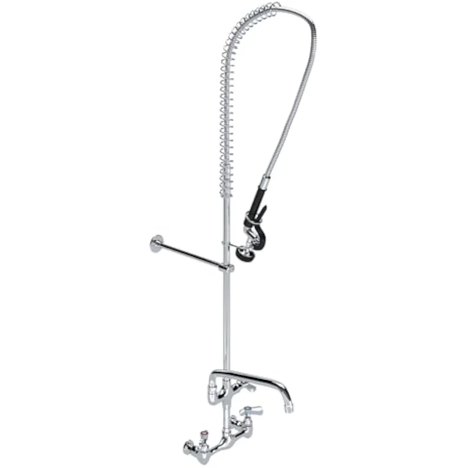 

Wall-Mounted Pre-Rinse Faucet with 8 in Centers and 12 In. Add-On Faucet