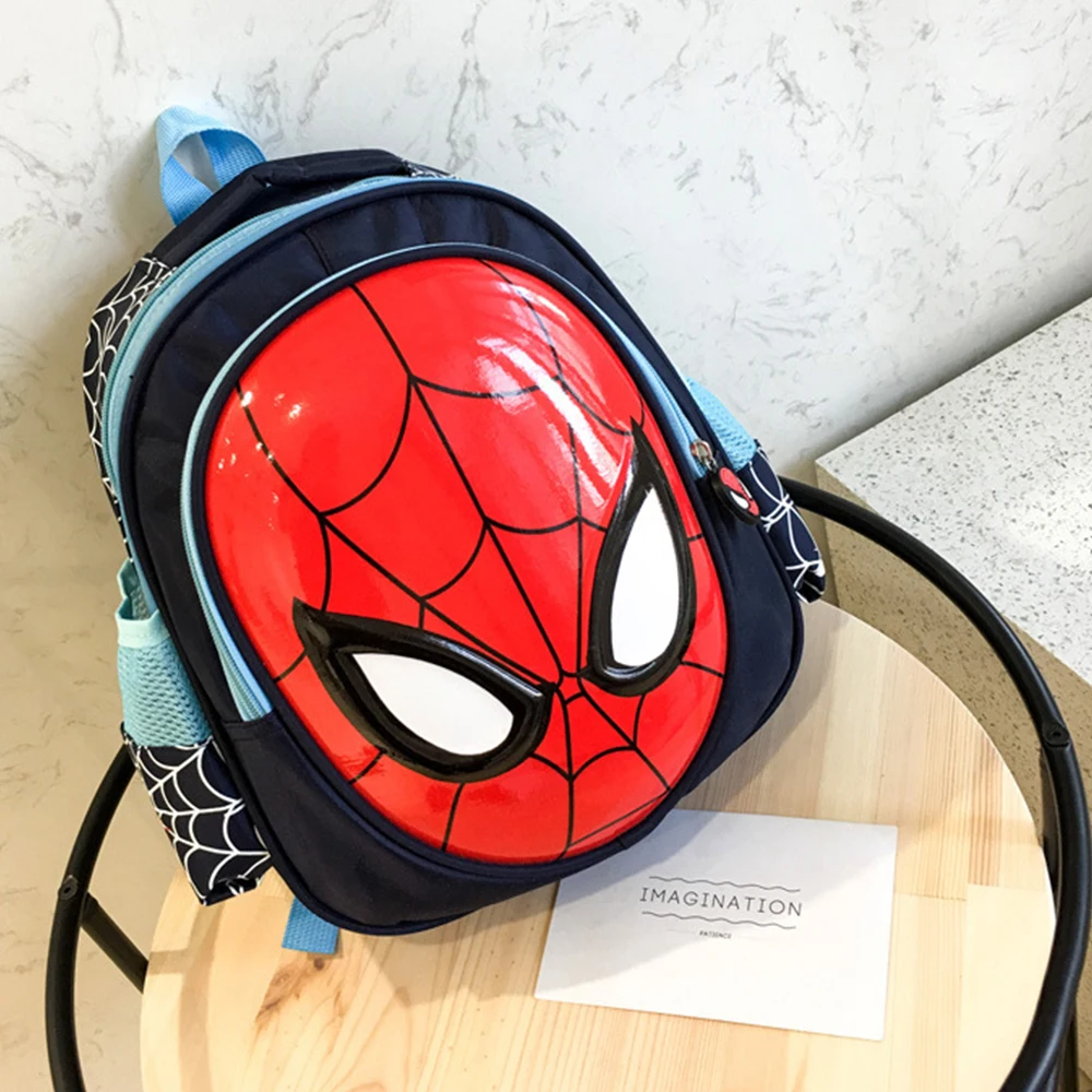 Cartoon Anime SpiderMan Children\'s backpack Cute cartoon schoolbag Boy girl doll toy gift Kindergarten backpack Student backpack