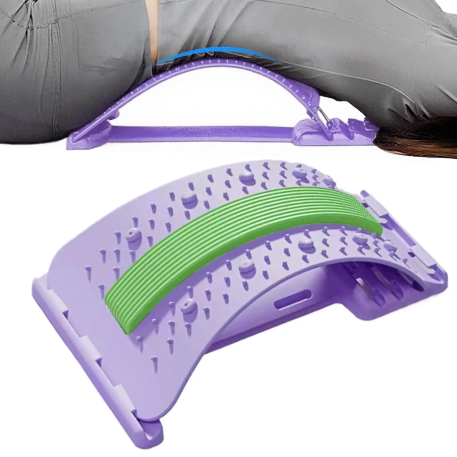 

lumbar stretcher device Back Stretcher for Back Adjustable Lower Back Massager Non slip Lumbar Massager for Body Recovery