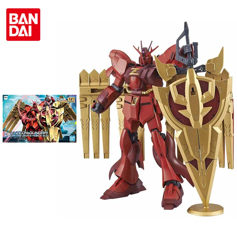 Bandai Gundam Model Kit Anime Figure HGBD 1/144 V-ZEON GUNDAM Genuine Gunpla Robot Model Action Toy Figure Toys for Children