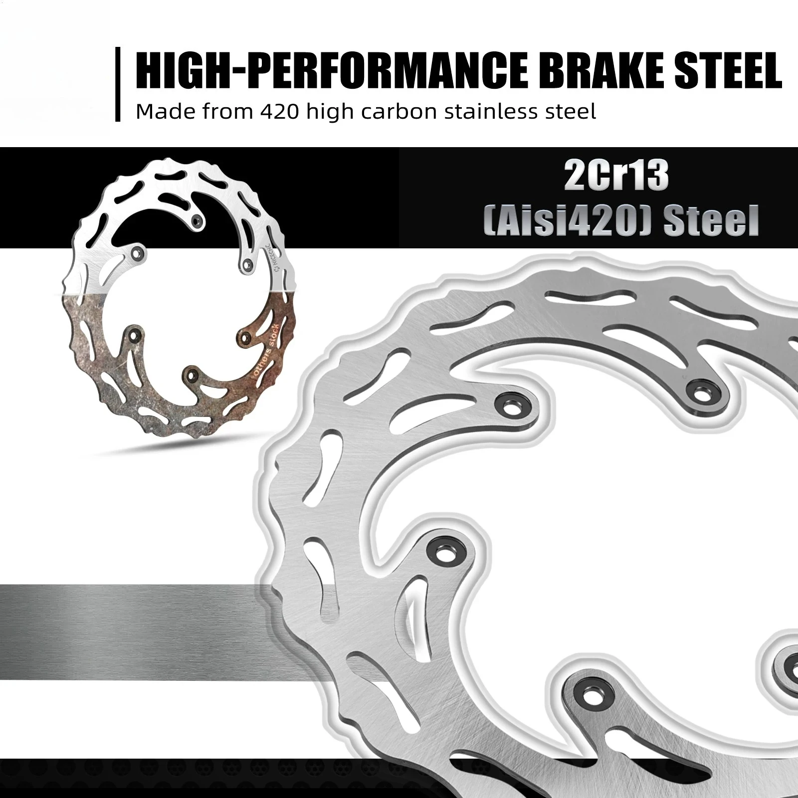 

260/220mm Front Rear Brake Disc Rotors For KTM EXC 300 1994-2023 EXC-F 350 SX 125 SX-F 450 Husqvarna TE300 GasGas EC300