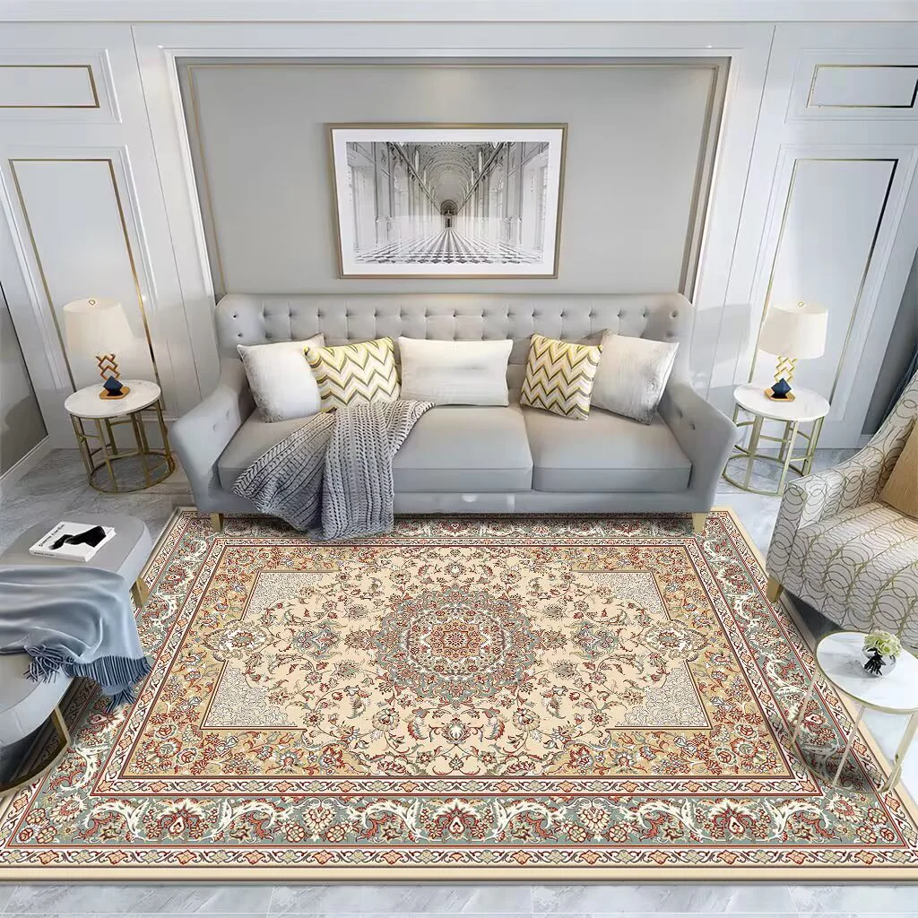 

Modern Persian Style Carpet Living Room Washable Mat floor Bohemian Area Rug Decoration Home Boho rugs Non-slip Mat for Kids