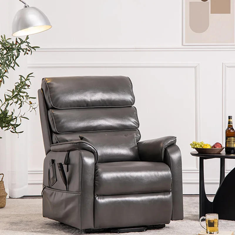 Home Power Microfiber Lift Chair Recliner For Elderly Headrest Power Lumbar Support Lay Flat Recliner Chair