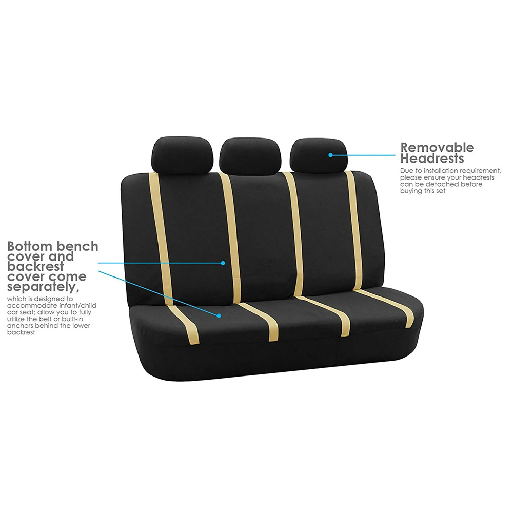 

4 pcs Car Seat Cover Universal Cushion Protector Mat Full Truck Van SUV Automotive Accessories Vehicle Interior