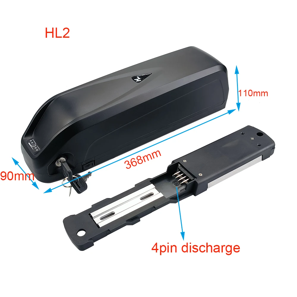 

Hailong Ebike 36V 10.4Ah 12.8Ah 14Ah 500Wh Down Tube Battery for trapeze SachsenRad R6 Akku Replacement