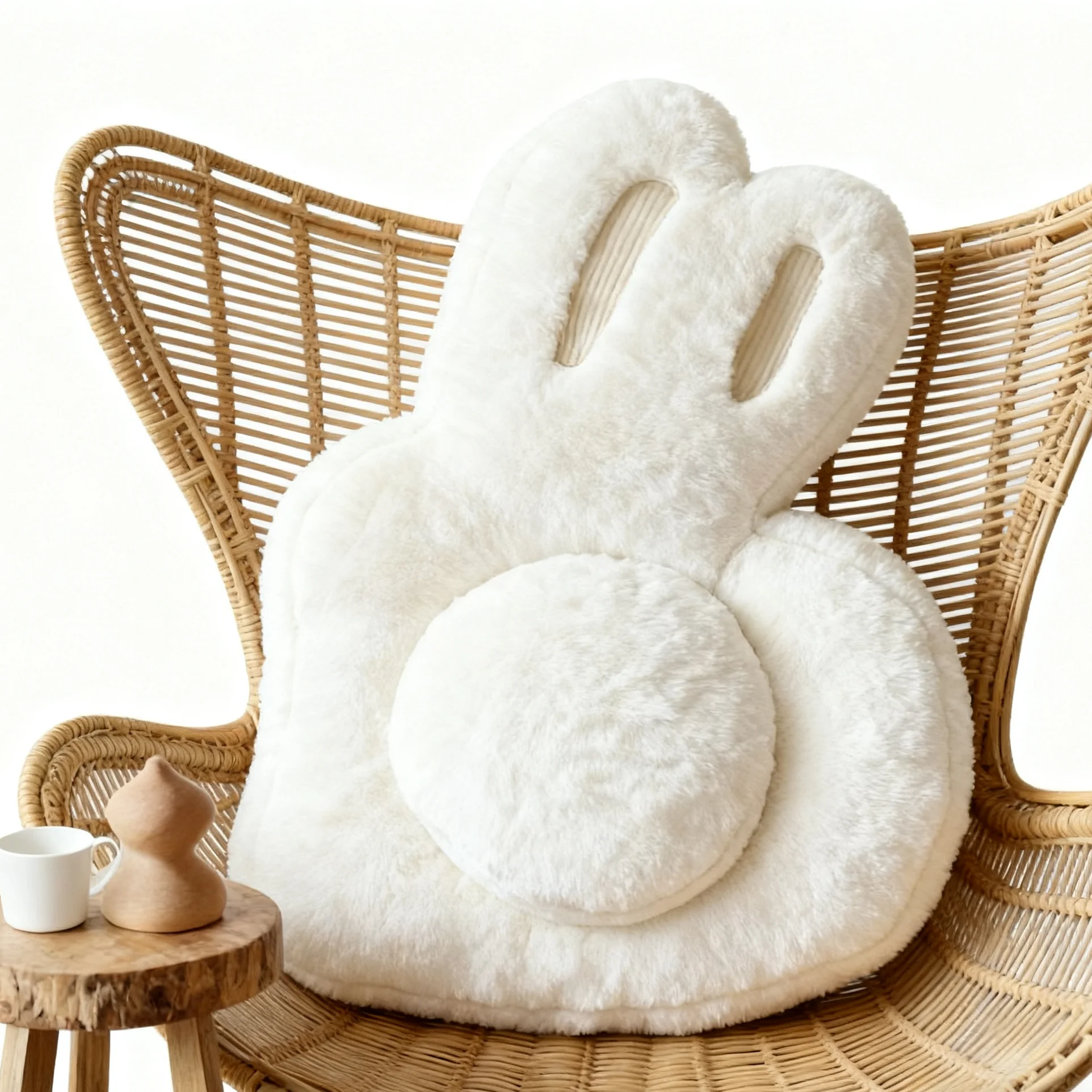 

Super Soft Rabbit OK Hand Pillow Cute Funny Home Decor Gift for Living Room Bed Sofa Office Machine Washable Non Slip