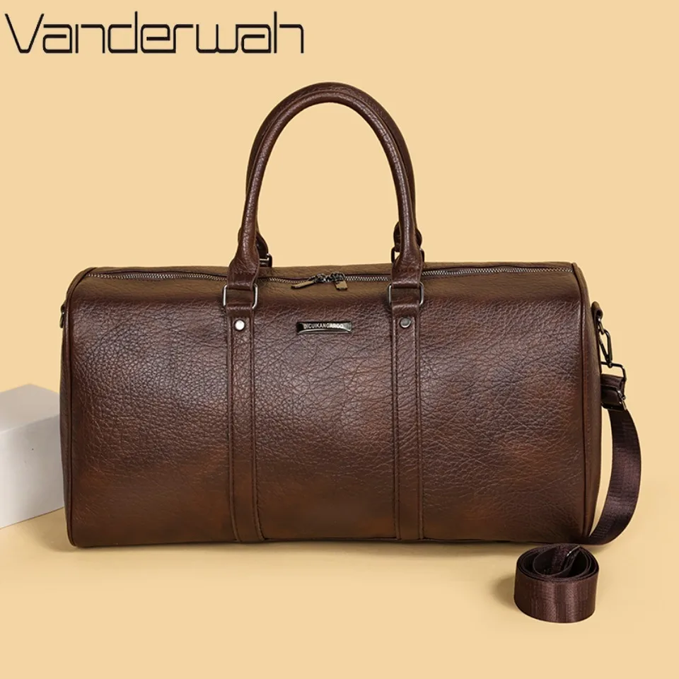 

Роскошная сумка из натуральной мягкой искусственной кожи для мужчин и женщин, дорожная сумка из коровьей кожи, сумка через плечо для путешествий, мужская и женская сумка для выходных, дорожная сумка-даффл.