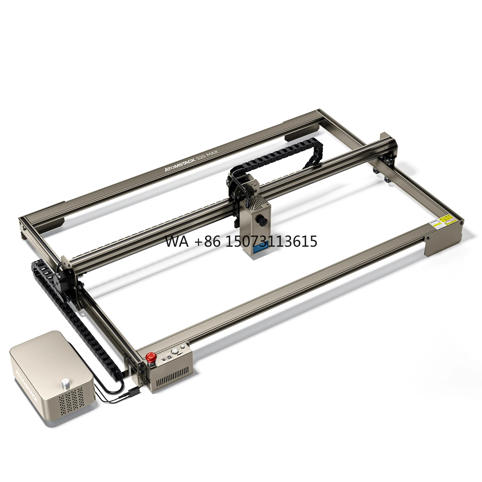 

Atomstack A20 S20 Max 20w Large Size 850*400MM Laser Engraving Cutting Machine Dual Air Assist Tank Chain CNC DIY Laser Engraver