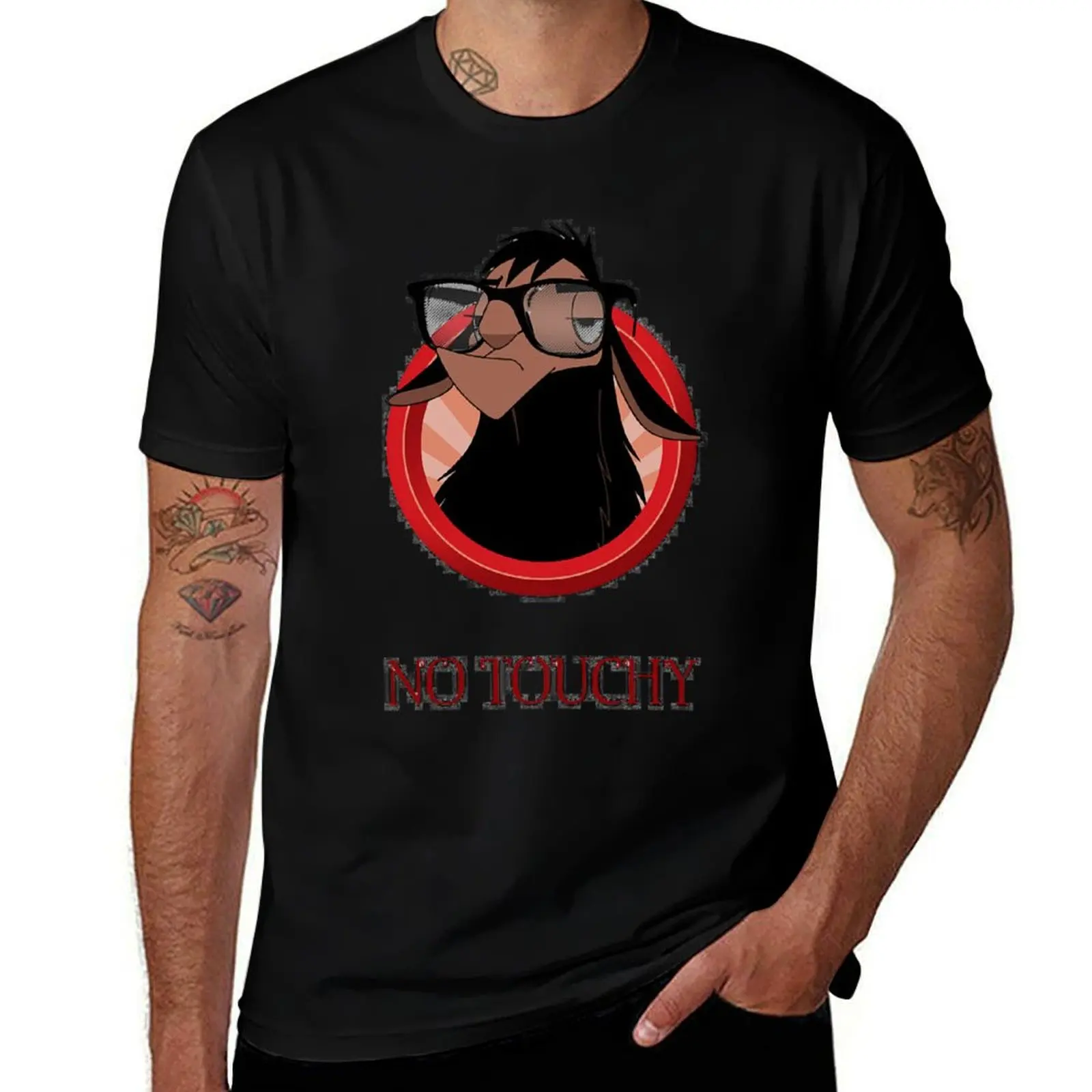 No touch! No touchy! T-Shirt cheap stuff graphic tee shirt street wear funny t shirts men