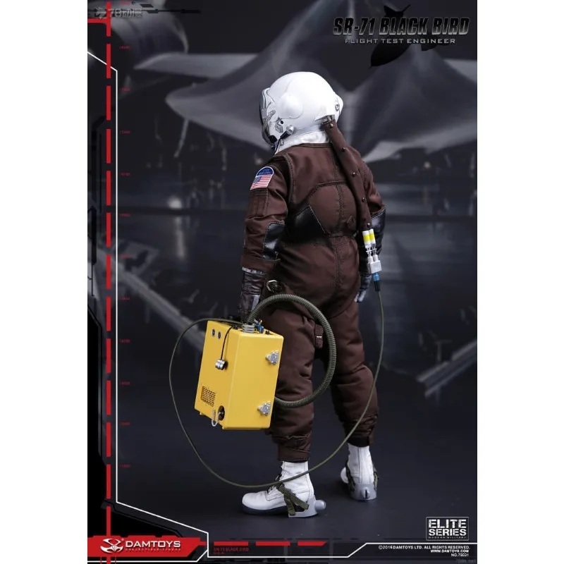 DAMTOYS 오리지널 ELITE 시리즈 SR-71 블랙버드 정찰 항공기 테스트 파일럿 액션 피겨 모델 장난감 소년을위한 군인 모델