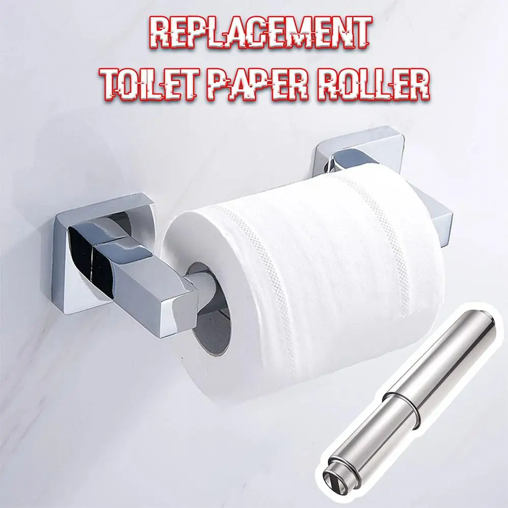 1pcs Toilet Paper Holder Roller Bathroom Paper Towel Retractable Insert Spring Replacement ABS Plated Lightweight Z7M4