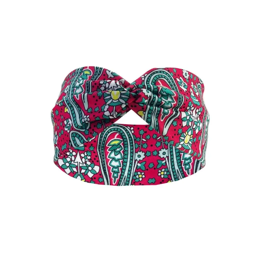 New Sweat Absorbent Bohemian Yoga Elastic Headband 10*25cm 10 Colors Outdoor Hair Ties Headscarf European Wash Face Headband