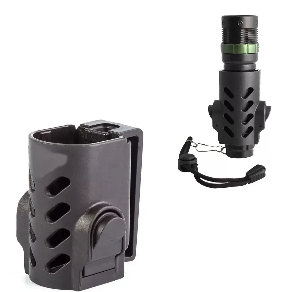 Universal Torch Carry Case, Adjustable Flashlight Holder, Tactical Flashlight Holster for Duty Belt Outdoor Flash Light