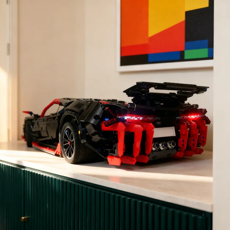 

3450 деталей MOC Lamborghini Centenario: Техническая модель-конструктор, креативный подарок, DIY-декор для взрослых и детей, премиум-класс, для рабочего стола