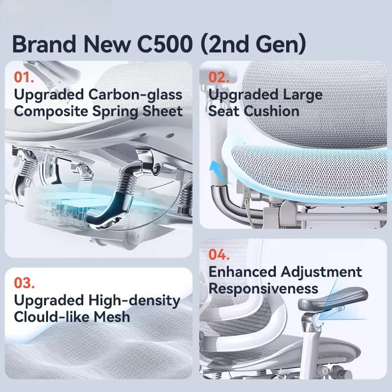 C500 Ergonomic Chair 6D Bionic Armrest Conference Chair Ergonomic Deluxe Office Chair
