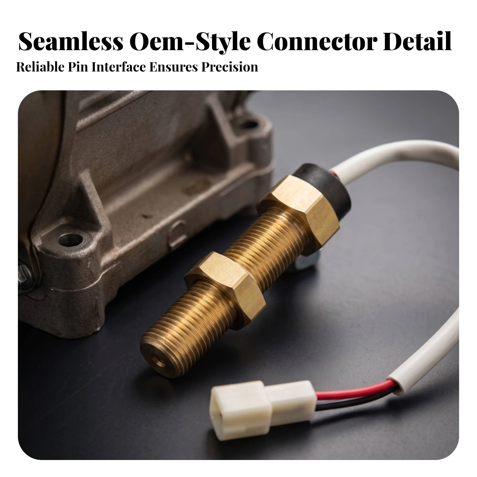 Tractor Speed Sensor Direct Fit Speed Sensor with Connector Compatible Stable for Mechanics, Agricultural Machinery