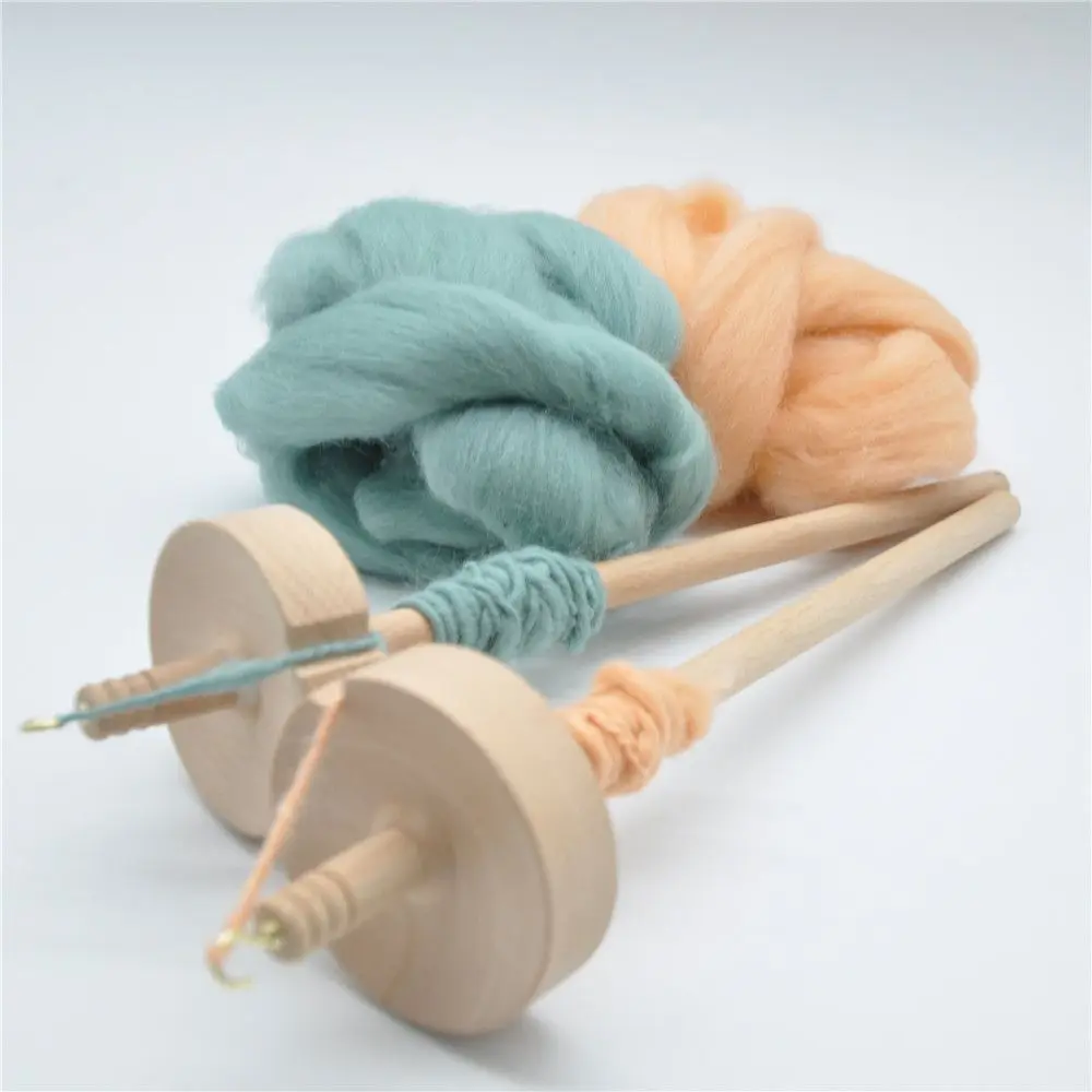 rop Spindle Top Whorl Yarn Spin Hand Carved Wooden Whorl Drop Spindle For Beginners Hogard Sewing Accessories