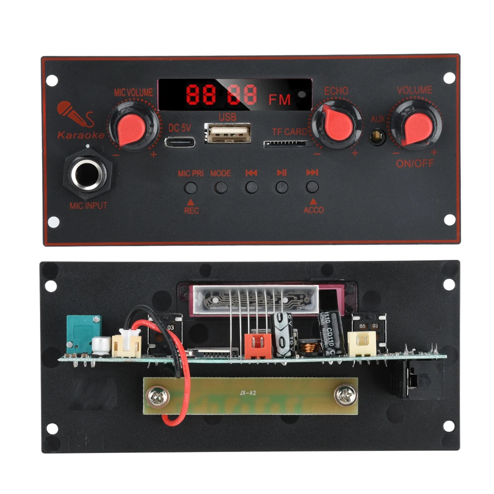 DC 3,7-5V Einkanal-BT 5.0 MP3-Decoder-Board 10W Verstärker Audio-Player MP3-Player Auto LINE-IN FM TF USB Mikrofon Aufnahme – Detail 18
