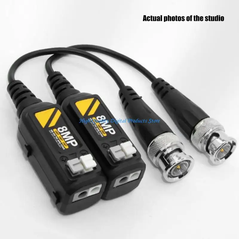 Transmisores vídeo par trenzado U2JE Plugs and Play para sistemas seguridad AHD CVI TVI