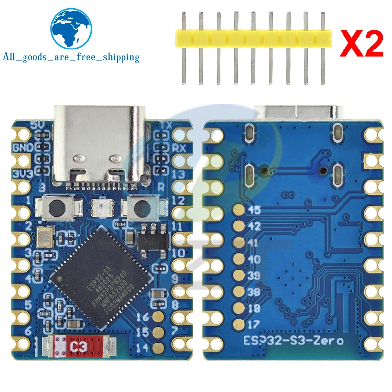 Imagem -02 - Mini Placa de Desenvolvimento Wi-fi Bluetooth Tamanho Ultra-pequeno Esp32 c3 s3 Esp 32 Tzt-esp32-s3-zero