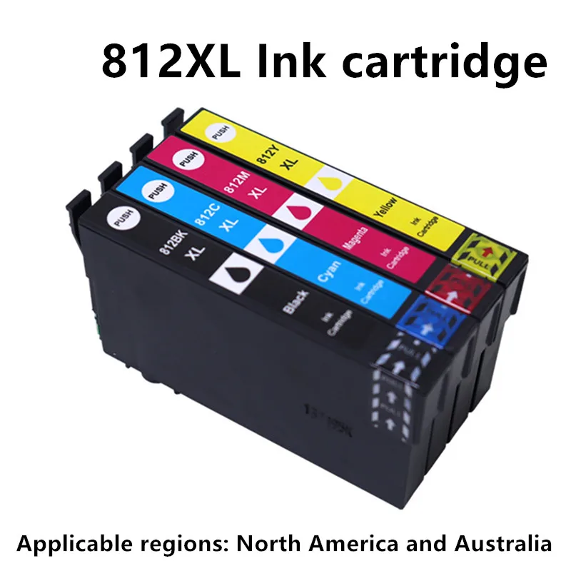 T812XL 812XL 812 T812 خرطوشة حبر متوافقة لإبسون القوى العاملة برو WF-3820 WF-3825 WF-4830 WF-4835 WF-7830 7840 7845 7820