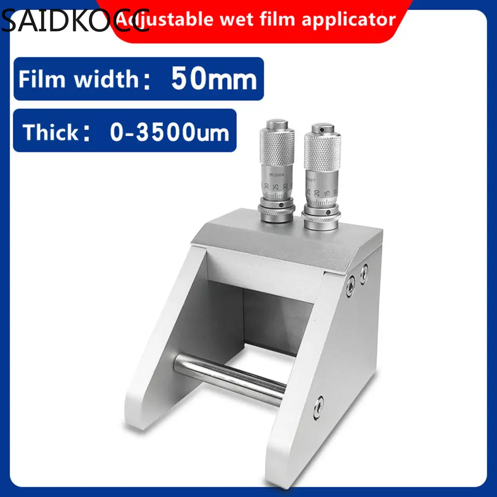 Imagem -02 - Saidkocc ii Micrômetro Ajustável Filme Aplicador Preparação Filme Molhado Coater 03500um Suprimentos de Laboratório Industrial