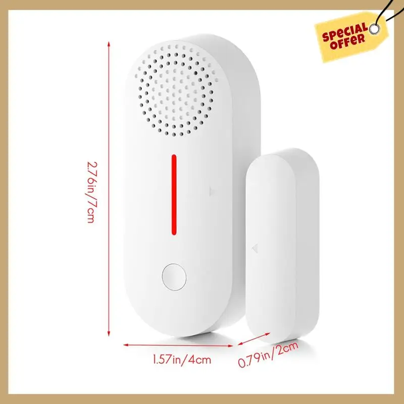 Беспроводной детектор сигнализации Tuya Wi-Fi, безопасная охранная сигнализация, работа с дистанционным управлением для домашнего дверного окна