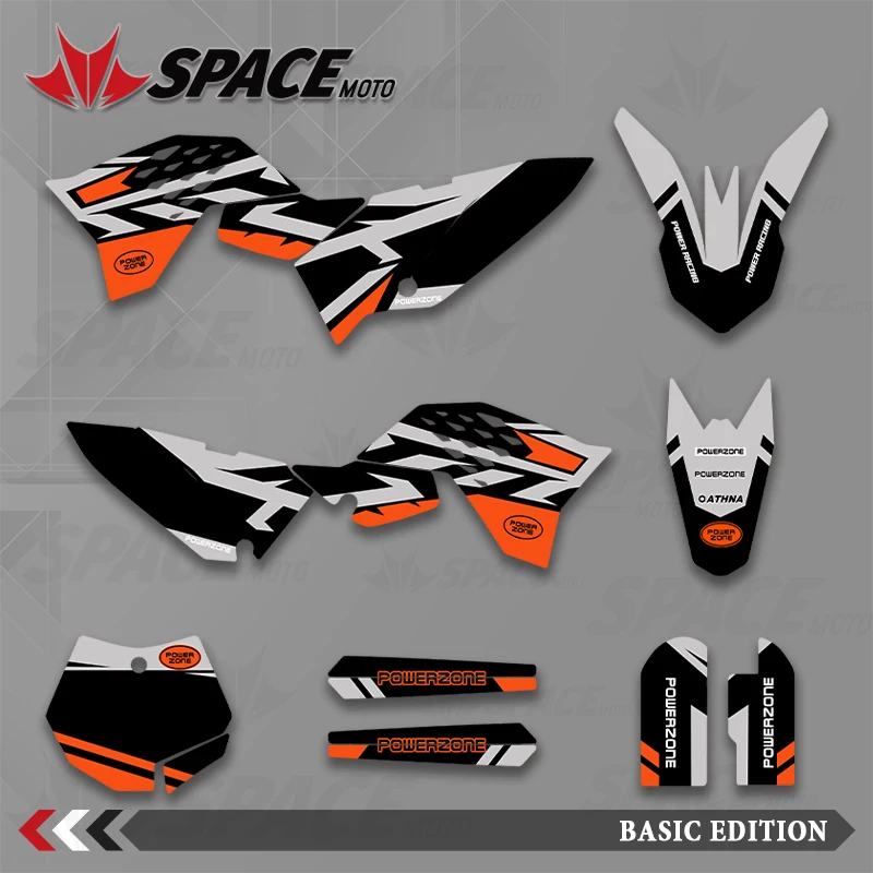 

SPACE MOTO графический фон наклейки наклейки мотоцикл для KTM 09-15SX65