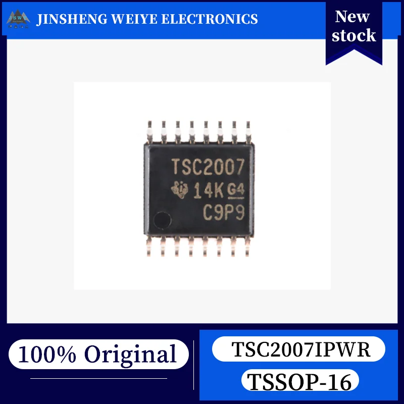 

(10/50 pieces) TSC2007IPWR TSC2007 TSSOP16 Touchscreen Controller, 100% Brand New, In Stock, Original Chipset