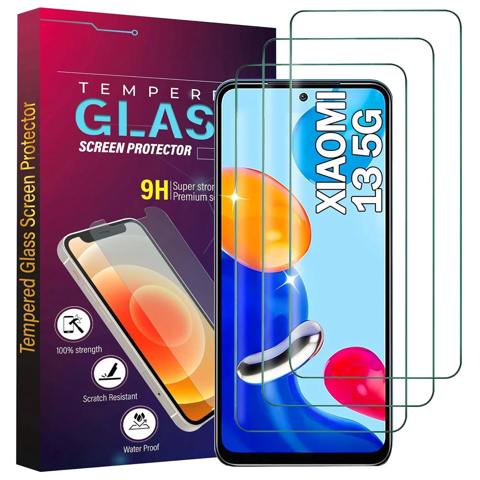 

3pcs Tempered Glass Screen Protectors For Xiaomi 13/Xiaomi 13T/Xiaomi 13T Pro Glass Film