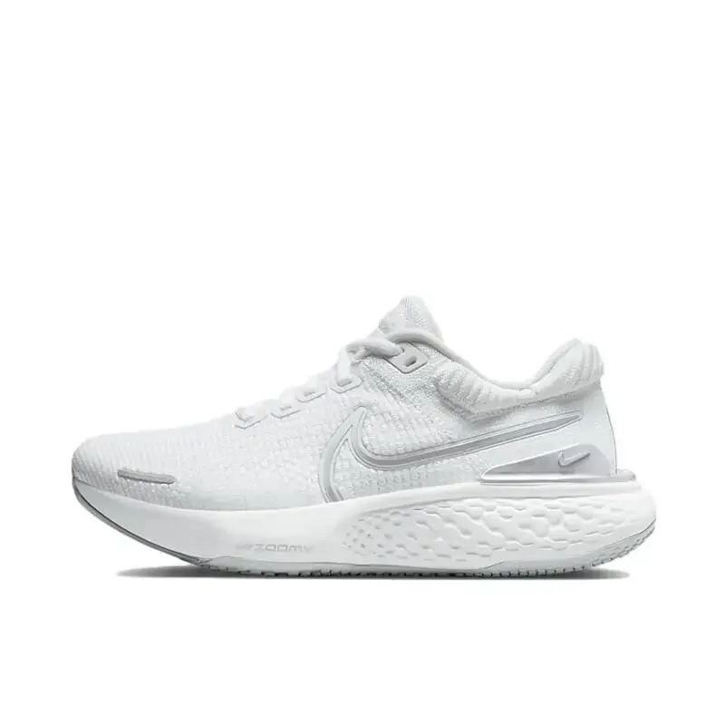 Nike ZoomX Invincible Run FlyKnit 2 Men's and Women's Design  Anti-slip Wear and Shock Absorption Running Shoes Off-white