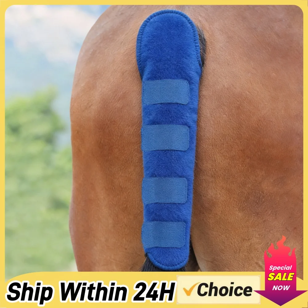 Horse Tail Protector Breathable Equine Tail Guard Polyester Anti Mosquito Bite for Turnout Outing Stable Racing Competition