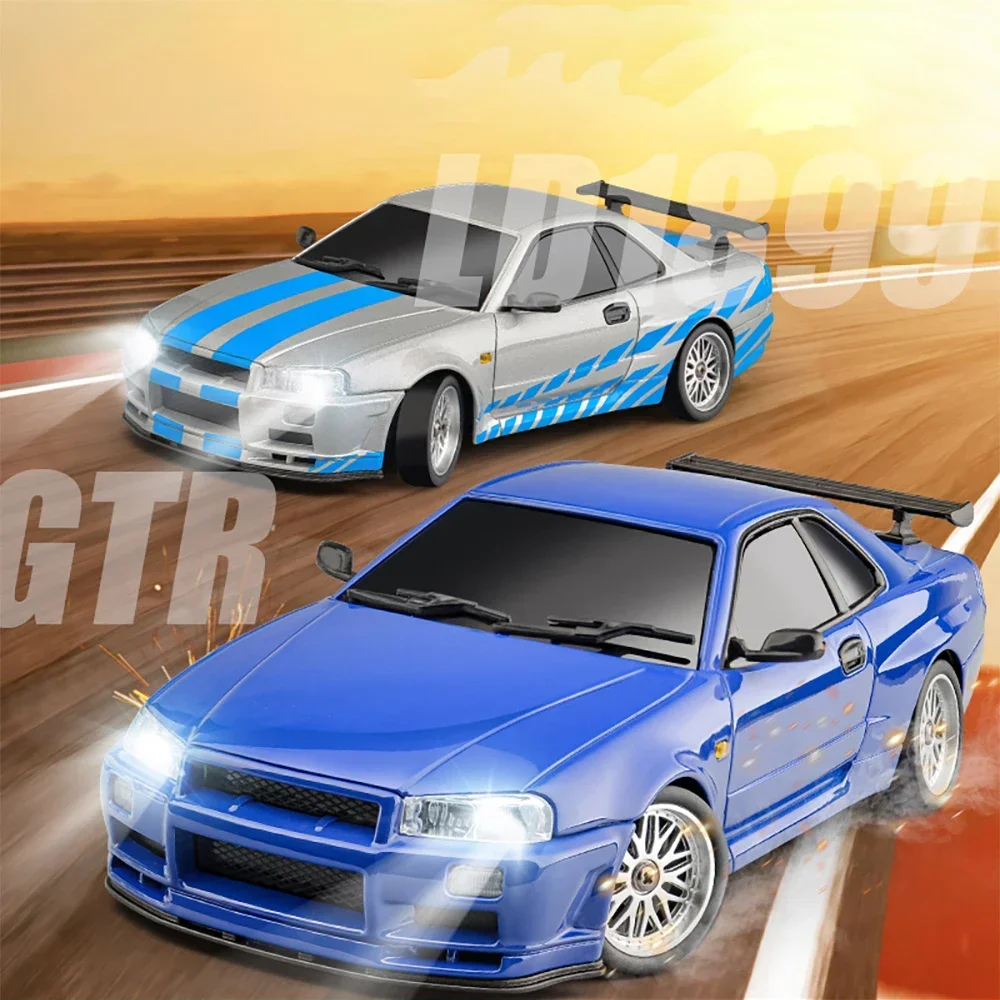 LDR/C LD1899 1/18 RC Model Drift Car 2.4GHz RWD With Gyroscope On-Road Alloy Body Shell Racing Car Adult Children's Toys