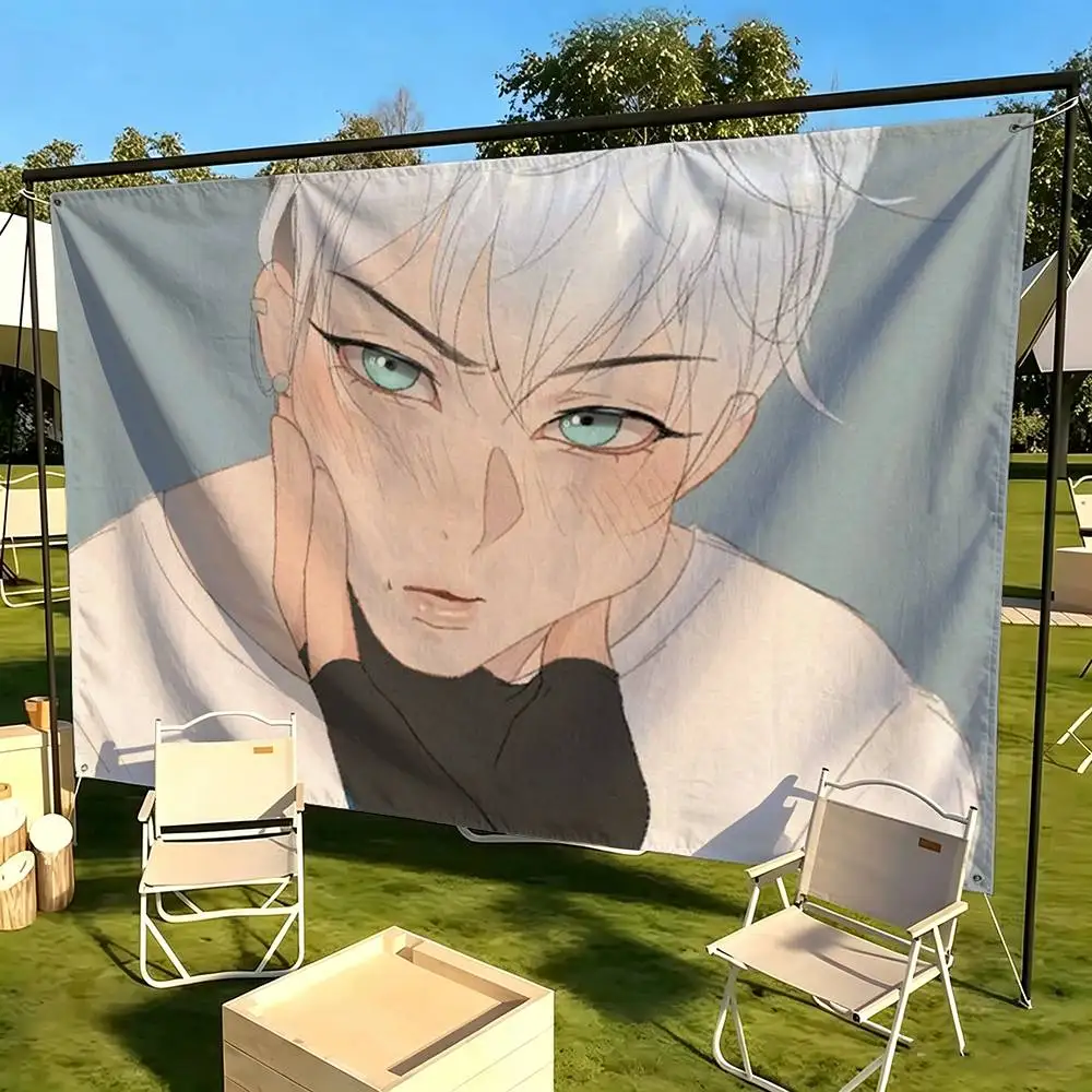 O-OverwatchES Wuyang Mizuki  Flags for Bedrooms Home Decor Items Outdoor Decors Garage Decoration Flaga