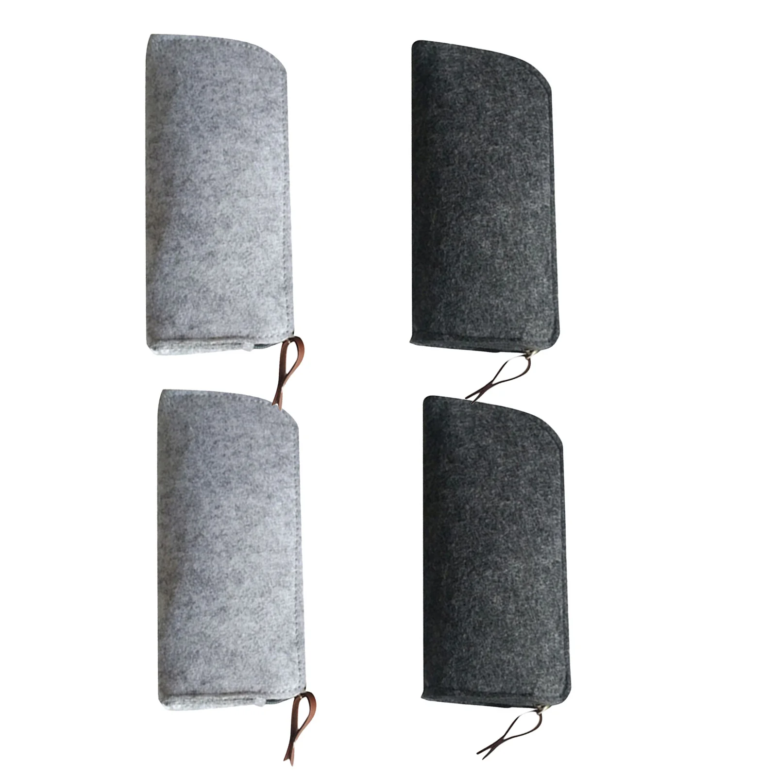 

4pcs Pencil Case Stationery Bag Felt Pen Organizer Holder Students Pouch Makeup Bag Zipper Storage Small Pencil Cases