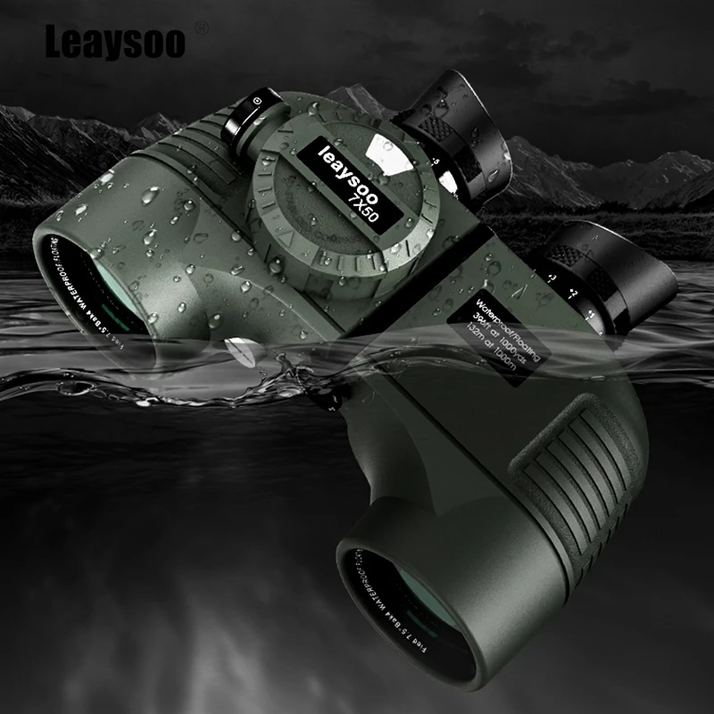 

LEAYSOO 7X50 Binoculars for Adults IPX7 Waterproof HD Binoculars with BAK4 Prism & FMC Lens for Hunting Bird Watching Camping