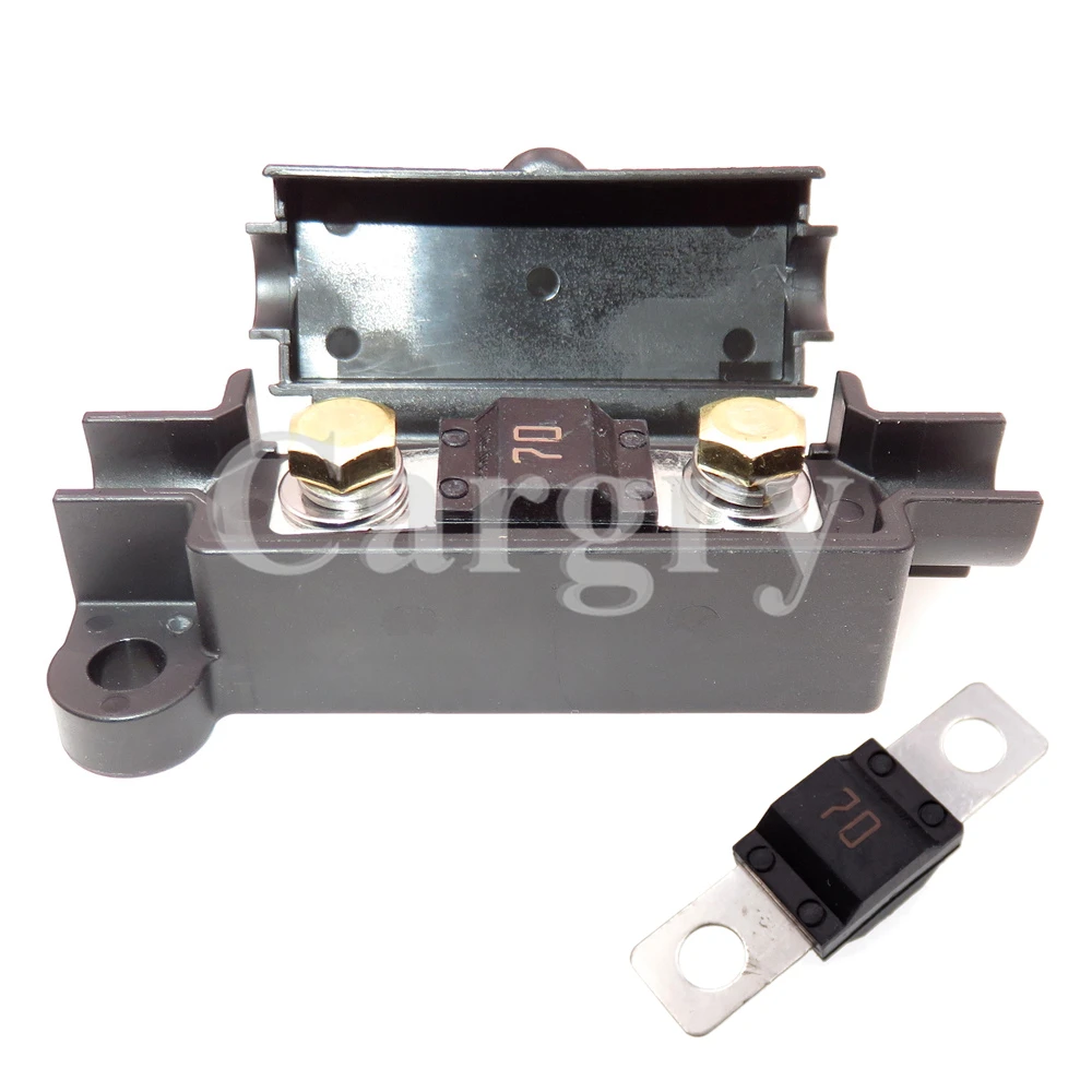 1 Set 1P Flat Type ANM Bolt-on Fuse Box Without Fuse Auto AC Assembly Fuse Holder Blade Plastic Housing Fuses Holder