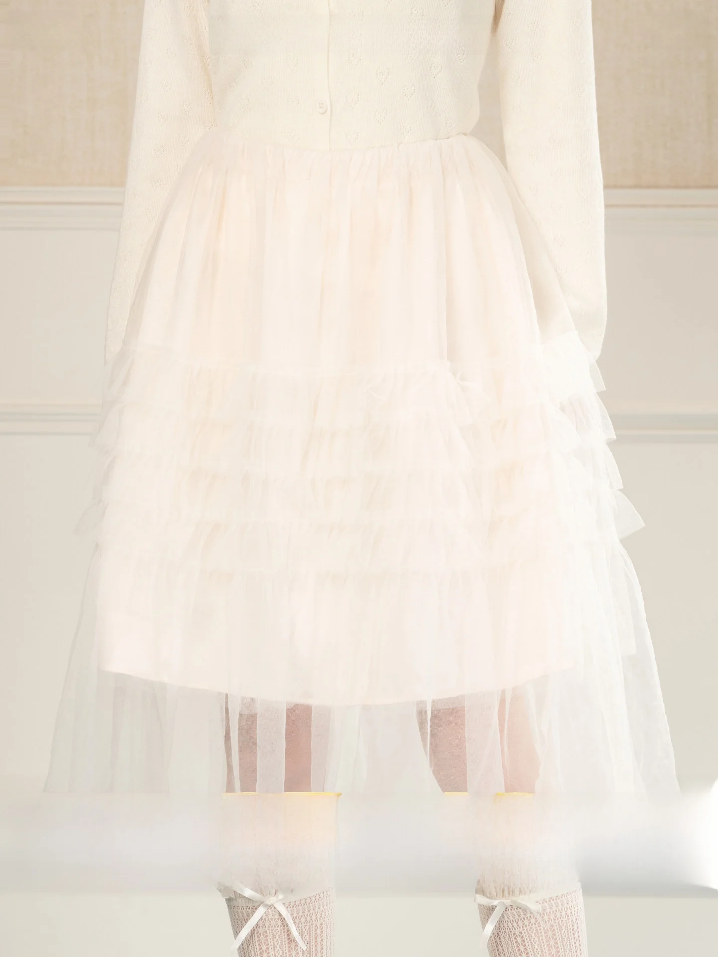 

Новая женская юбка Heynew Ultra Fairy: весенняя, многослойная, очень красивая, пышная юбка-торт в стиле «Нежный ветер»