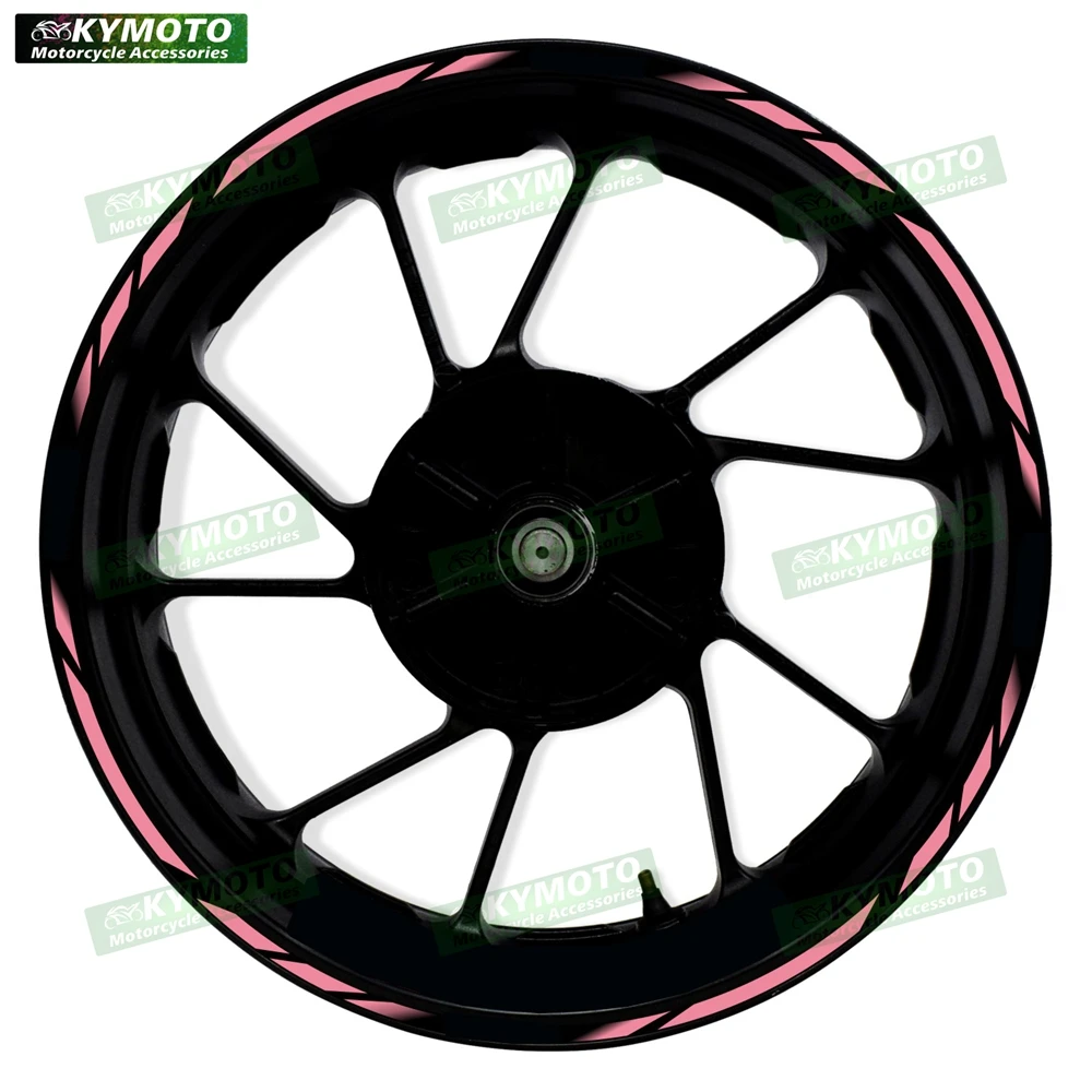 For ER-6F ZX-25R ZX-6R  reflective motorcycle wheel hub stickers striped tape PVC waterproof decal decorations for wheel rims