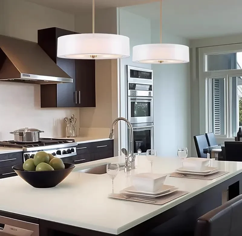 Modern LED Pendant Lamp Living Room Dining Room Bronze Kitchen Table Entrance Bar Light Simple Chandelier  Home Decor - view 4
