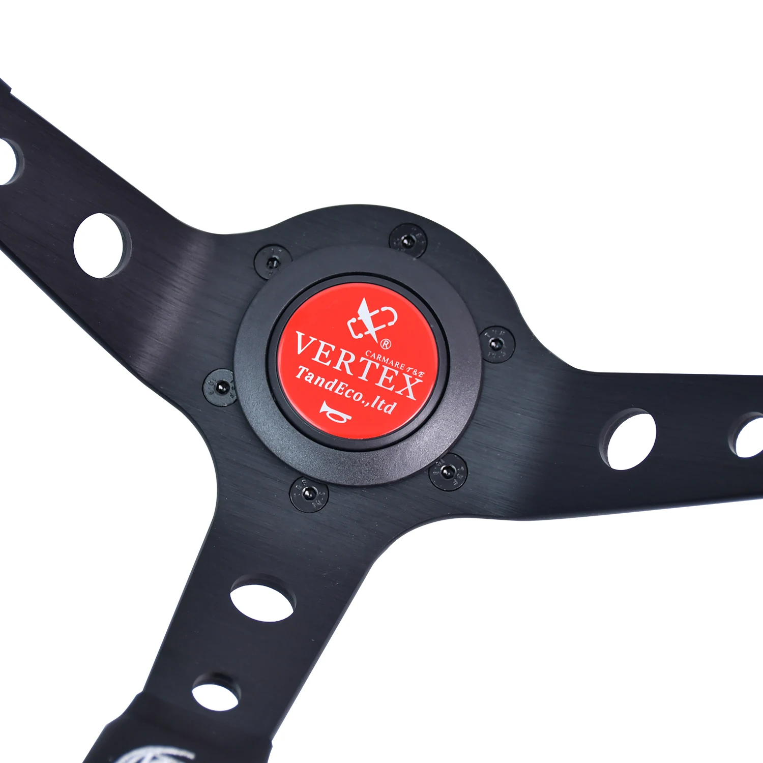 Vertex Car Sport Drift Steering Wheel 320MM Leather Aluminum Alloy Universal Car Accessory Interior Parts Racing Steering Wheel view 6