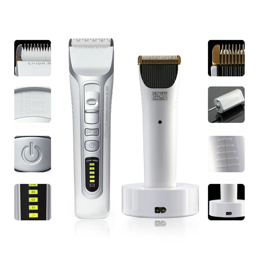 CHC916 Rechargeable Hair Clipper Barber Professional Hair Trimmer Men Salon Hairdressing Hair Cutting Machine