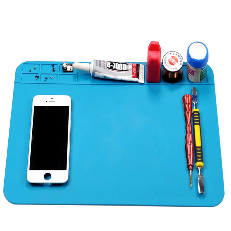 Izolacja cieplna ESD mata lutownicza narzędzia robocze zestaw narzędzi do naprawy telefonu komputerowego robocza podkładka naprawcza żaroodporna platforma konserwacyjna
