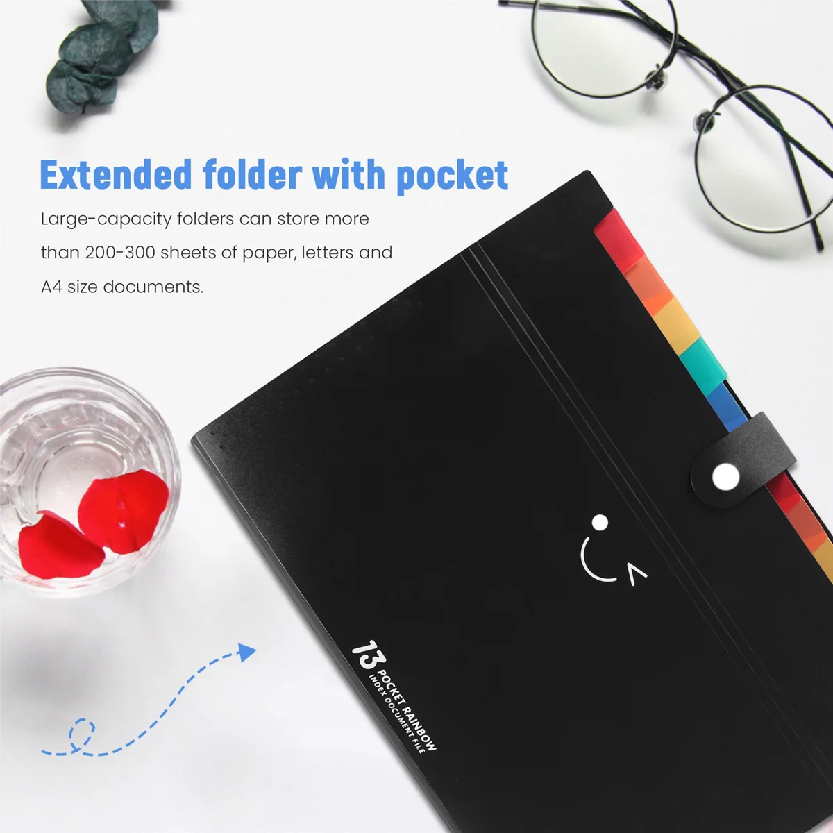 Expanding File Folders Letter Size 7 Pockets Accordion Document Organizer A4 Plastic File Folder Document Organizer