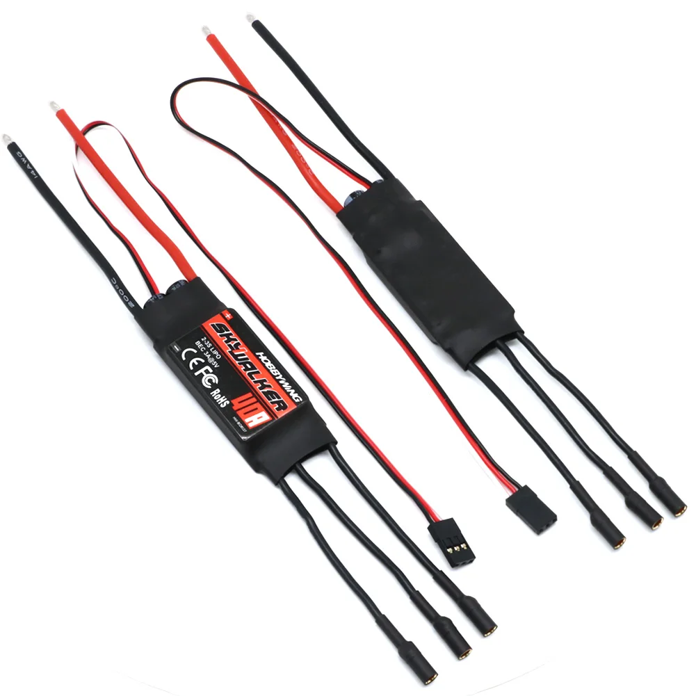 64mm Ducted Fan 5 Blades + 4500KV 320W Brushless Motor Model Airplane Fan with Hobbywing Skywalker 40A ESC