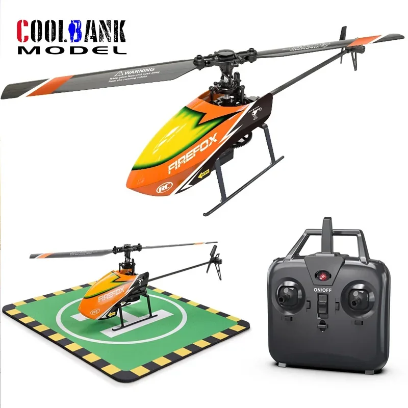 COOLBANK helikoptery RC C129 RTF helikopter RC z żyroskopem 2.4GHz 4-kanałowy zdalnie sterowany helikopter zabawki modele dla początkujących chłopiec