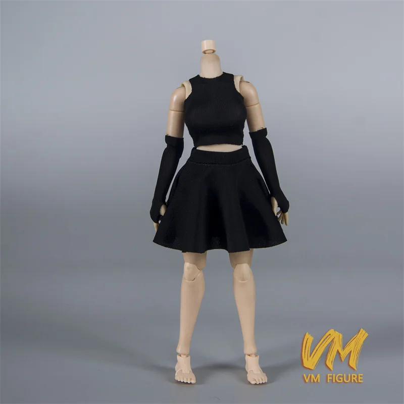 الفلفل الحار 1/12 أنثى تمتد تنورة دمية الزي تنورة قصيرة صغيرة الملابس والاكسسوارات نموذج صالح 6 "الجندي عمل الشكل ألعاب الجسم #5