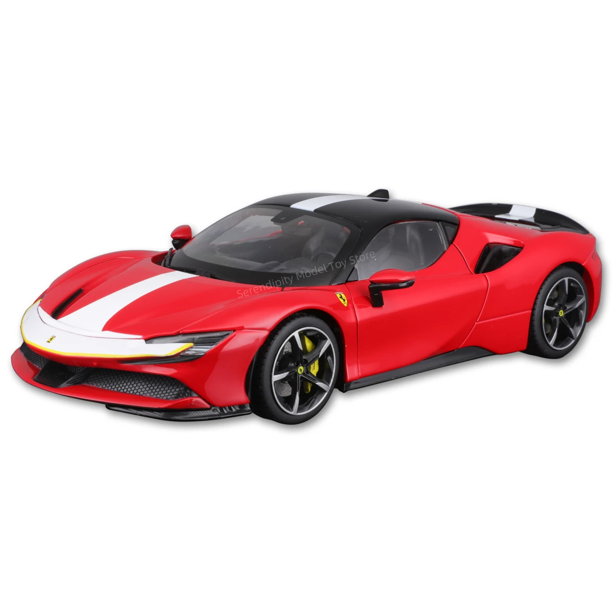 

Bburago 1:18 Ferrari SF90 Stradale Assetto Fiorano Grey Signature Series Static Die Cast Vehicles Collectible Model Car Toys